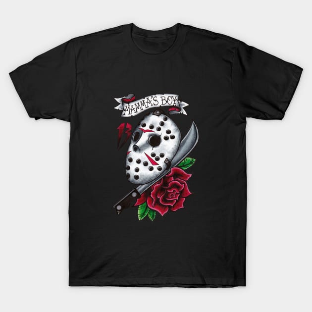 Mamma's Boy Jason T-Shirt by MarvelouslyMacabre